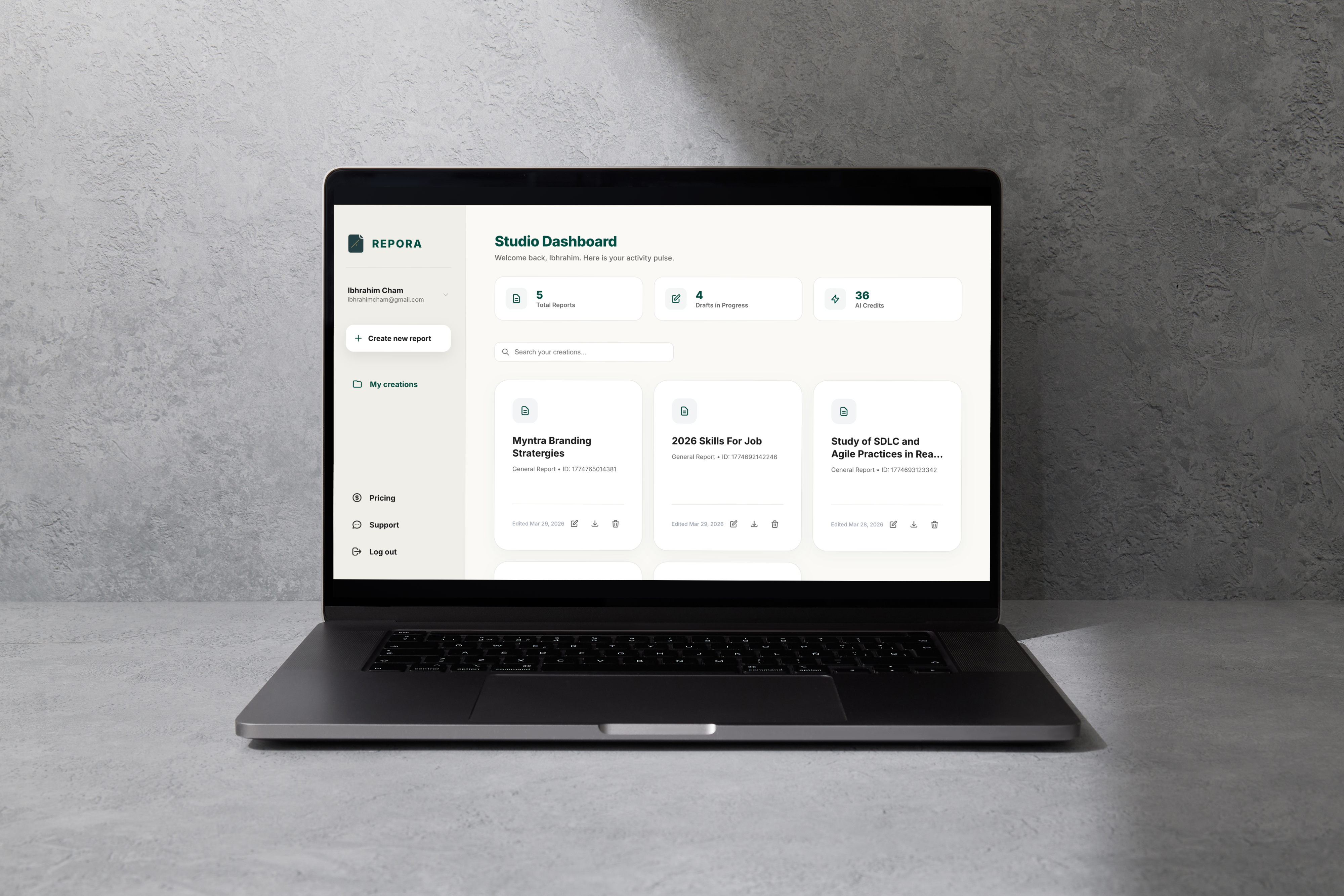 Repora Export Engine